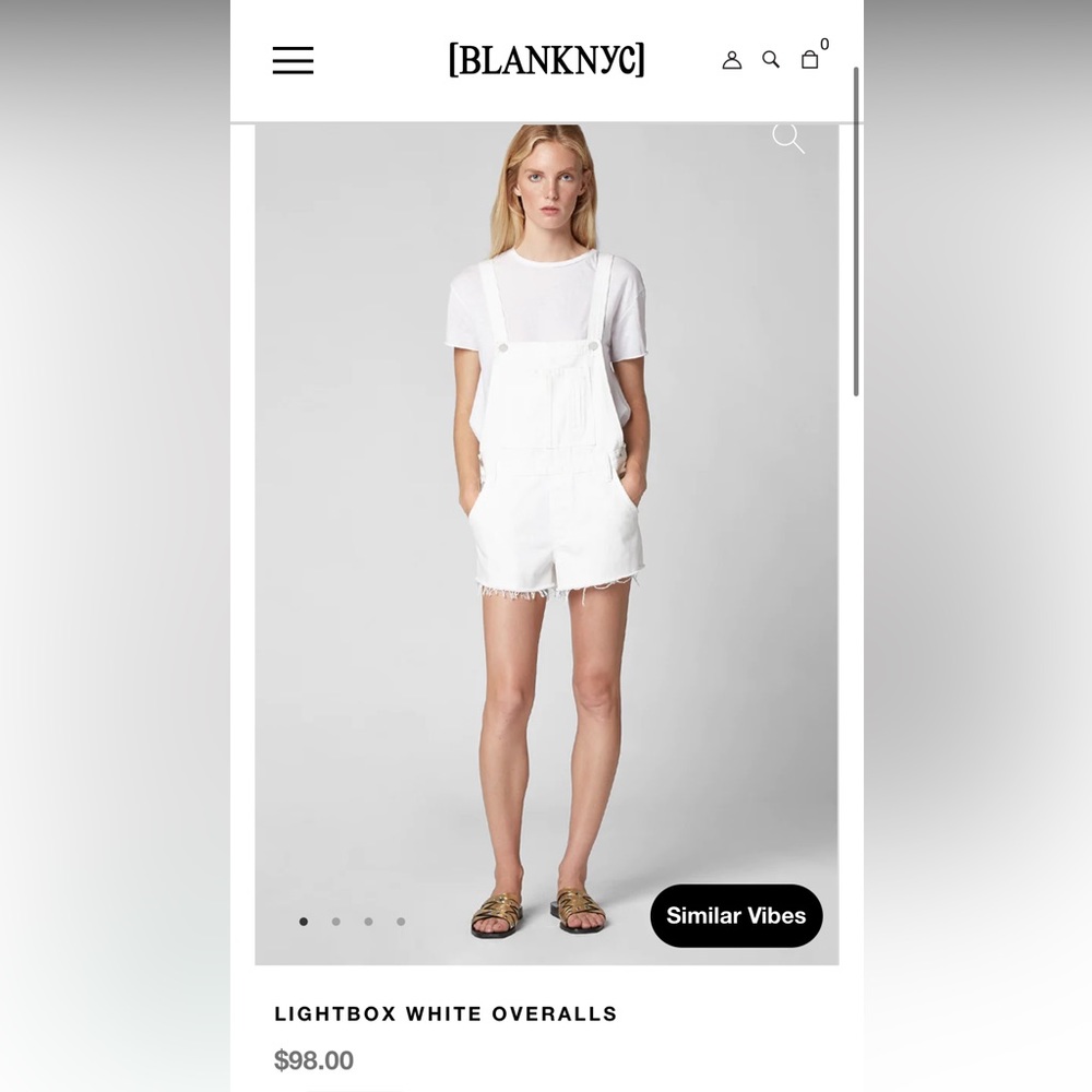 Blank NYC overalls